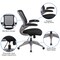 Emma and Oliver Mid-Back Mesh Swivel Ergonomic Task Office Chair with Gray Frame & Flip-Up Arms